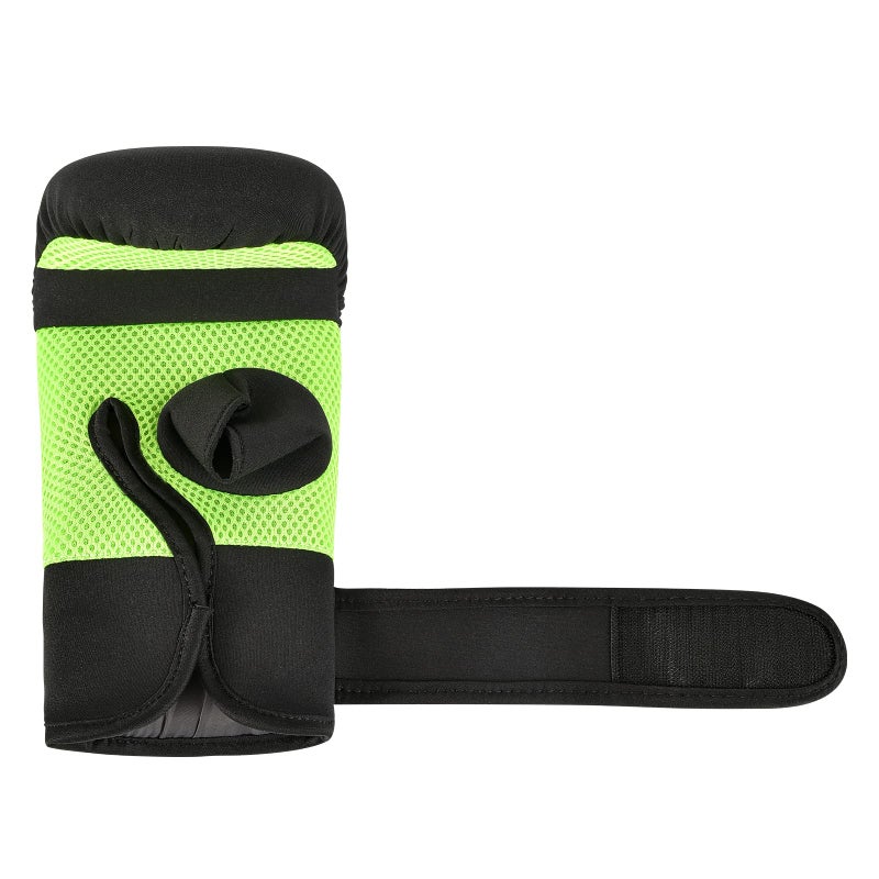 MaxxMMA Neoprene Washable Heavy Bag Gloves - Boxing Punching Training (Neon Yellow  L/XL) - Image 4